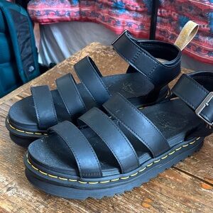 Dr. Martens Black Platform Sandals